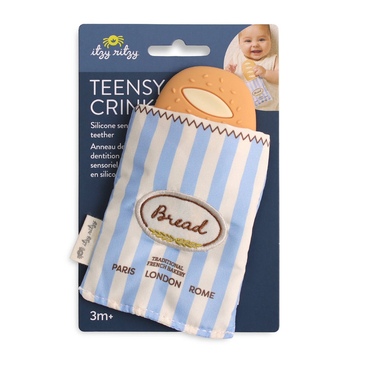 Itzy Ritzy - *NEW* Baguette Teensy Crinkle™ (teether only, not bundled)