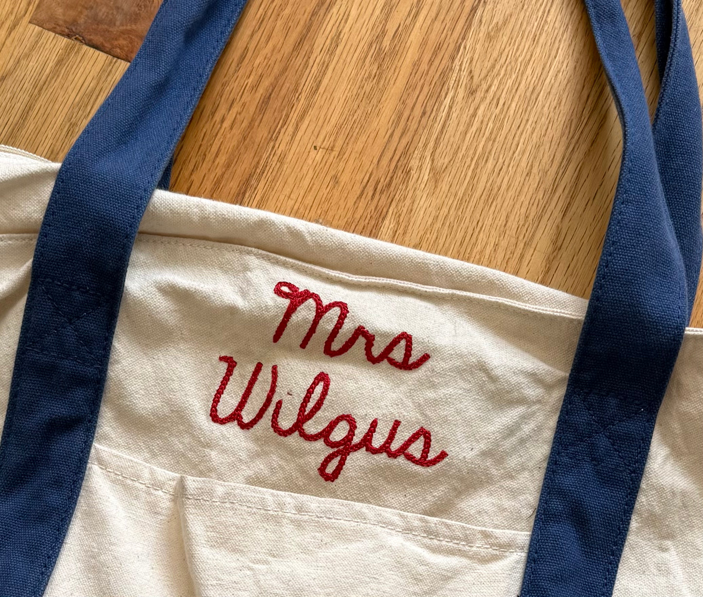 Monogrammed Teacher Bag