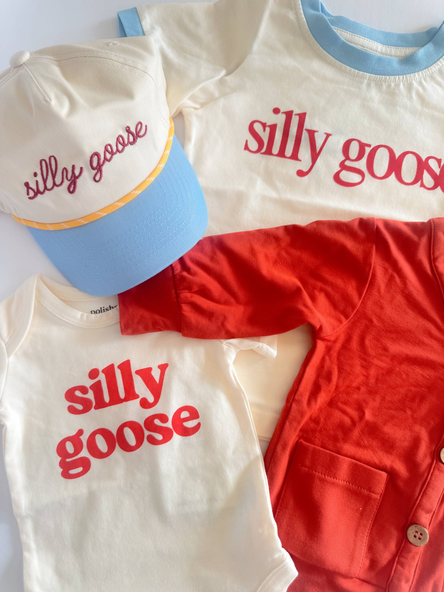 PREORDER-Silly Goose Baby Onesie by Polished Prints, Ships by April 10th