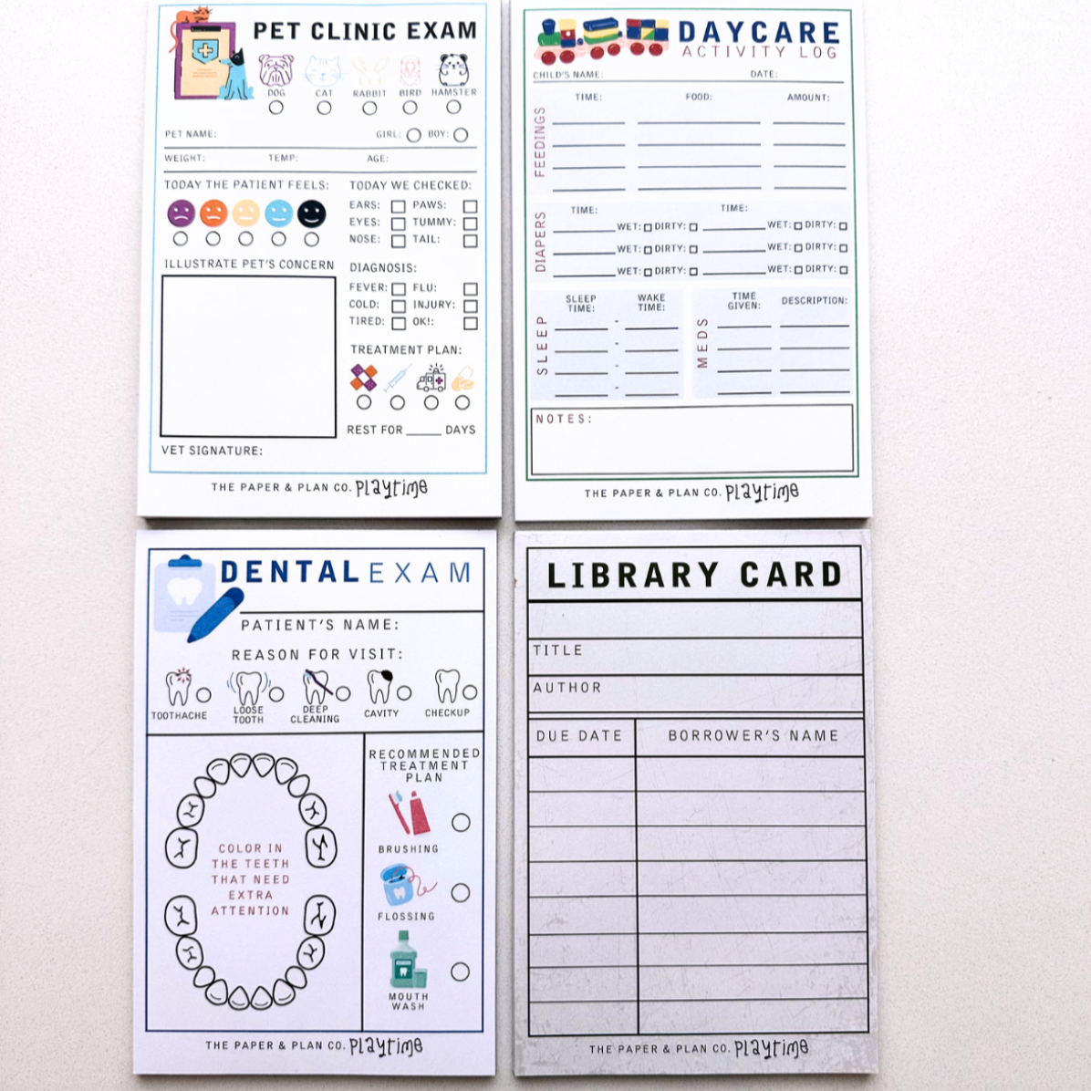 The Paper and Plan Co. - Kids Imagination Playtime Pads®