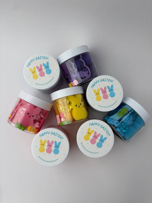 Easter Peeps Mini Dough Sensory Jars