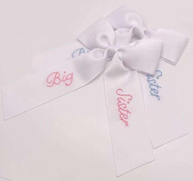 Big Sister Bow: Pink Thread