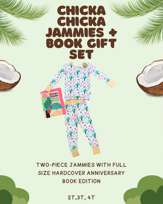Chicka Chicka Boom Boom Bundle (full size hardcover book + two-piece jammies)