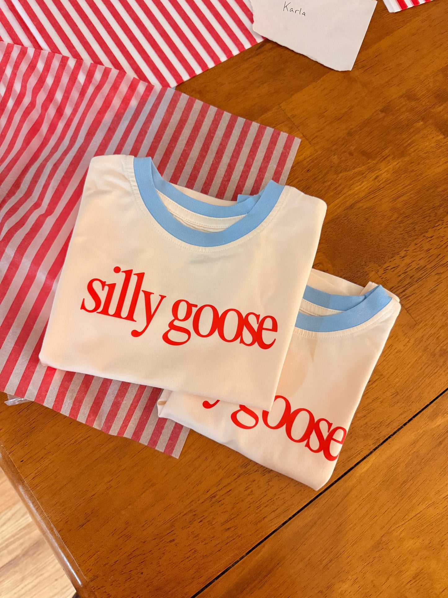 Adult Size Classic Silly Goose Retro Ringer (Preorder—will ship by June 1)