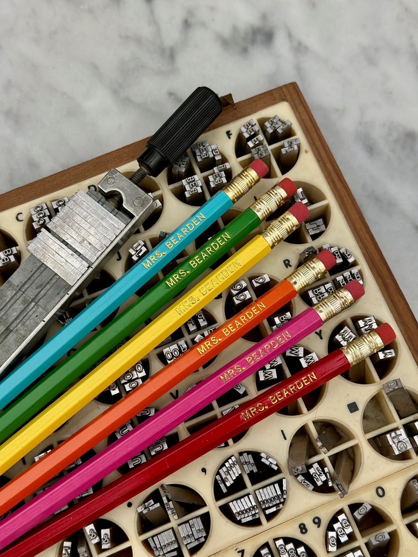 Personalized Teacher Appreciation Pencils (set of 6 + bonus lucky pencil!)