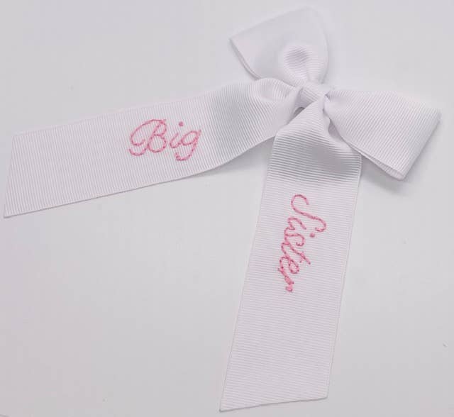 Big Sister Bow: Pink Thread