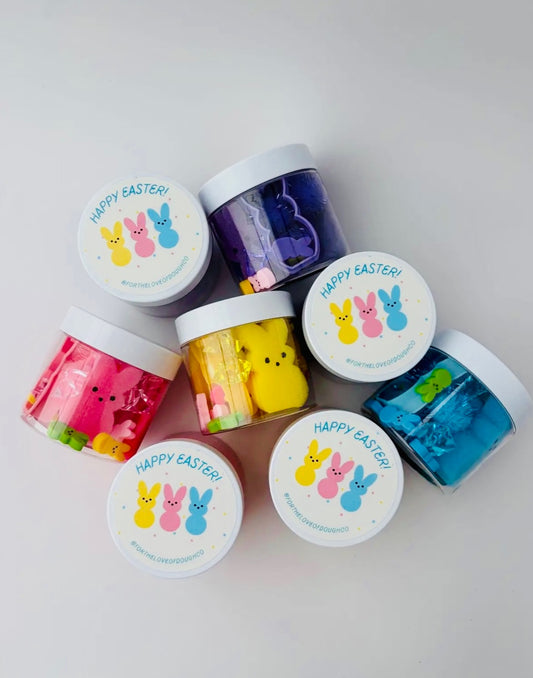 Easter Peeps Mini Dough Sensory Jars