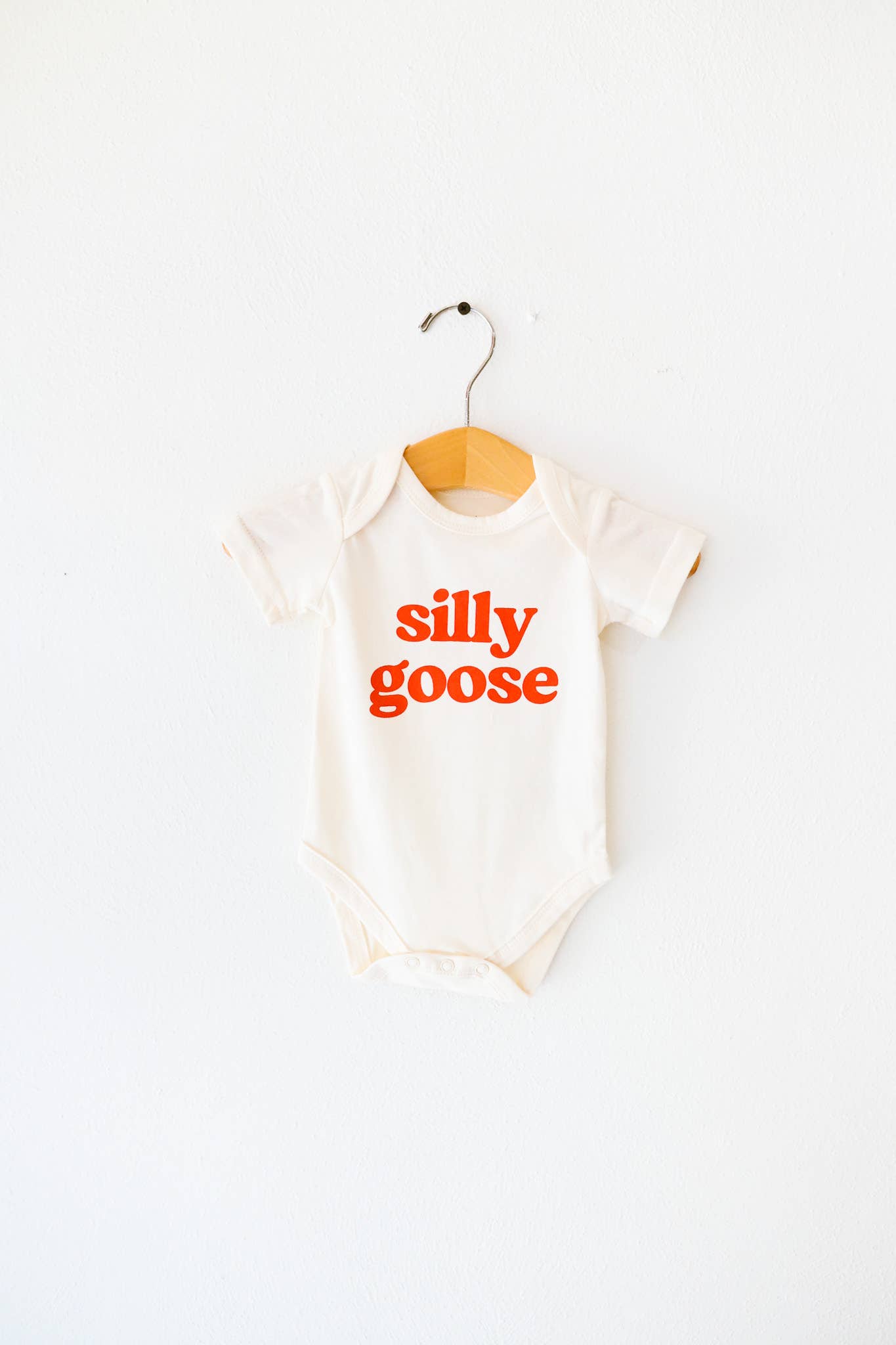 PREORDER-Silly Goose Baby Onesie by Polished Prints, Ships by April 10th